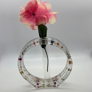 Floral Resin Vase